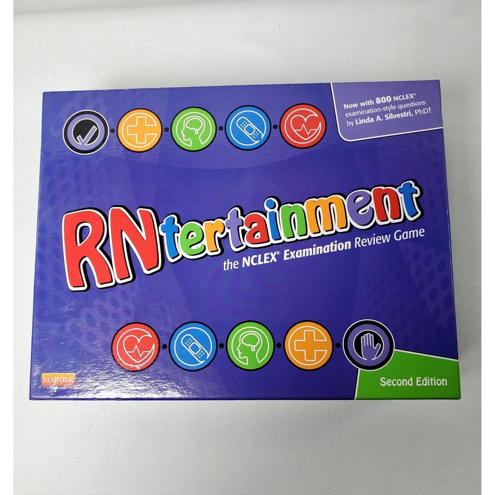 RNtertainment NCLEX Examination Review Game 2nd Edition Nursing Study Board Game